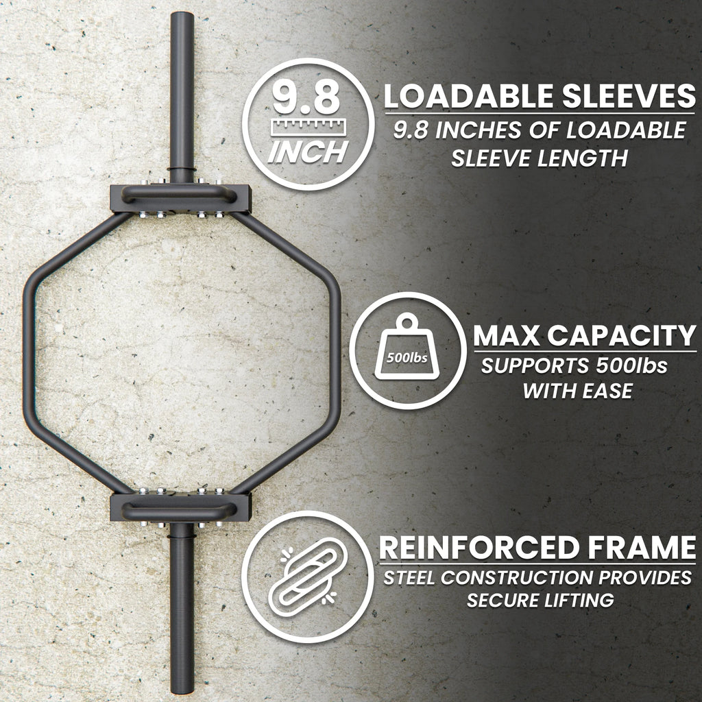 7kg Black Olympic Hex Barbell Trap Bar J4250