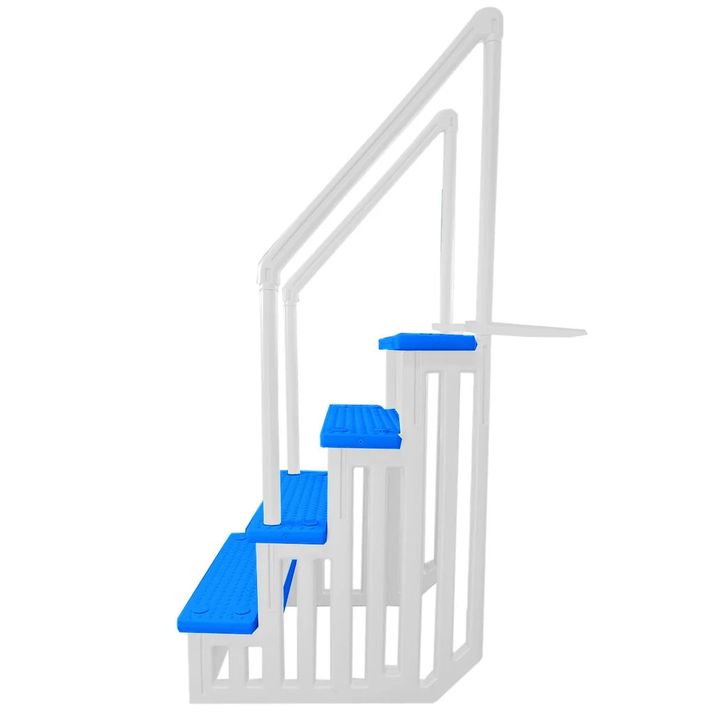White Anti-Slip In-Pool Steps for Above Ground Pools C9104