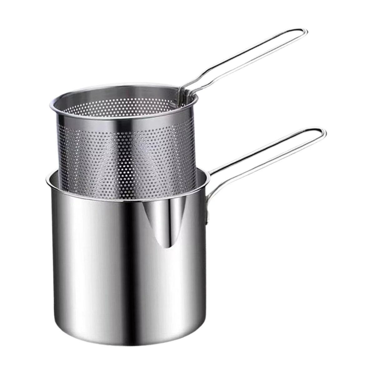 Stainless Steel Deep Fryer Pot with Basket K430950