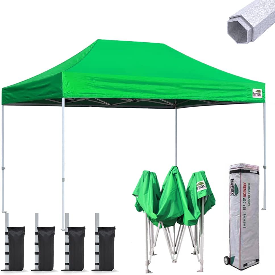 10'x10' Pop-up Canopy Tent with Heavy Duty Wheeled Carry Bag S308963