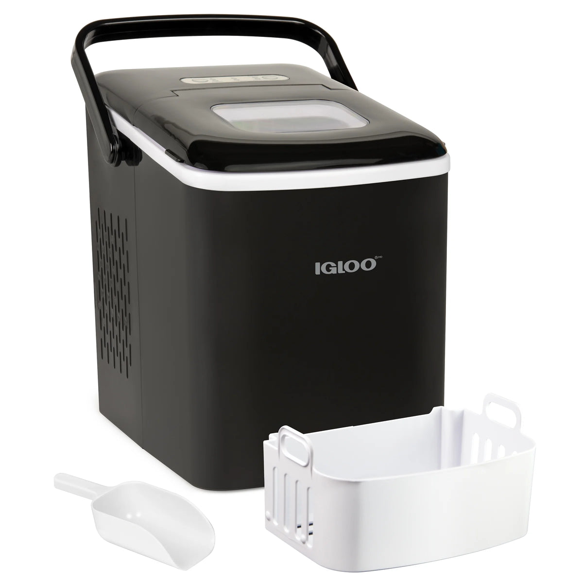 26-Pound Automatic Self-Cleaning Portable Countertop Ice Maker Machine, Black O829