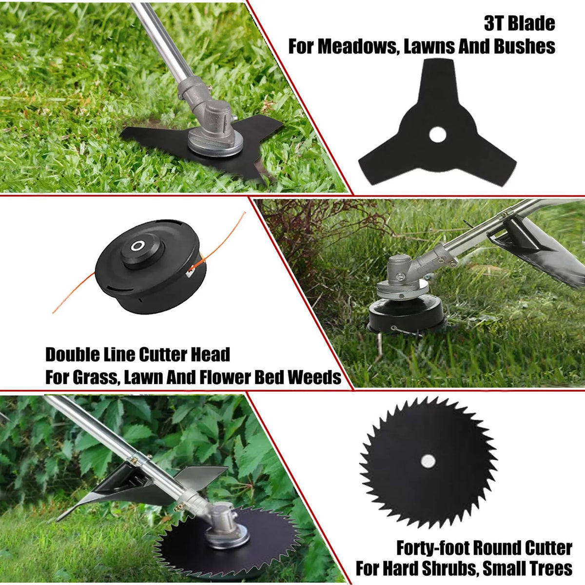 58CC Gas Weed Eaters 2-Cycle Straight Shaft Weed Trimmer Z40724
