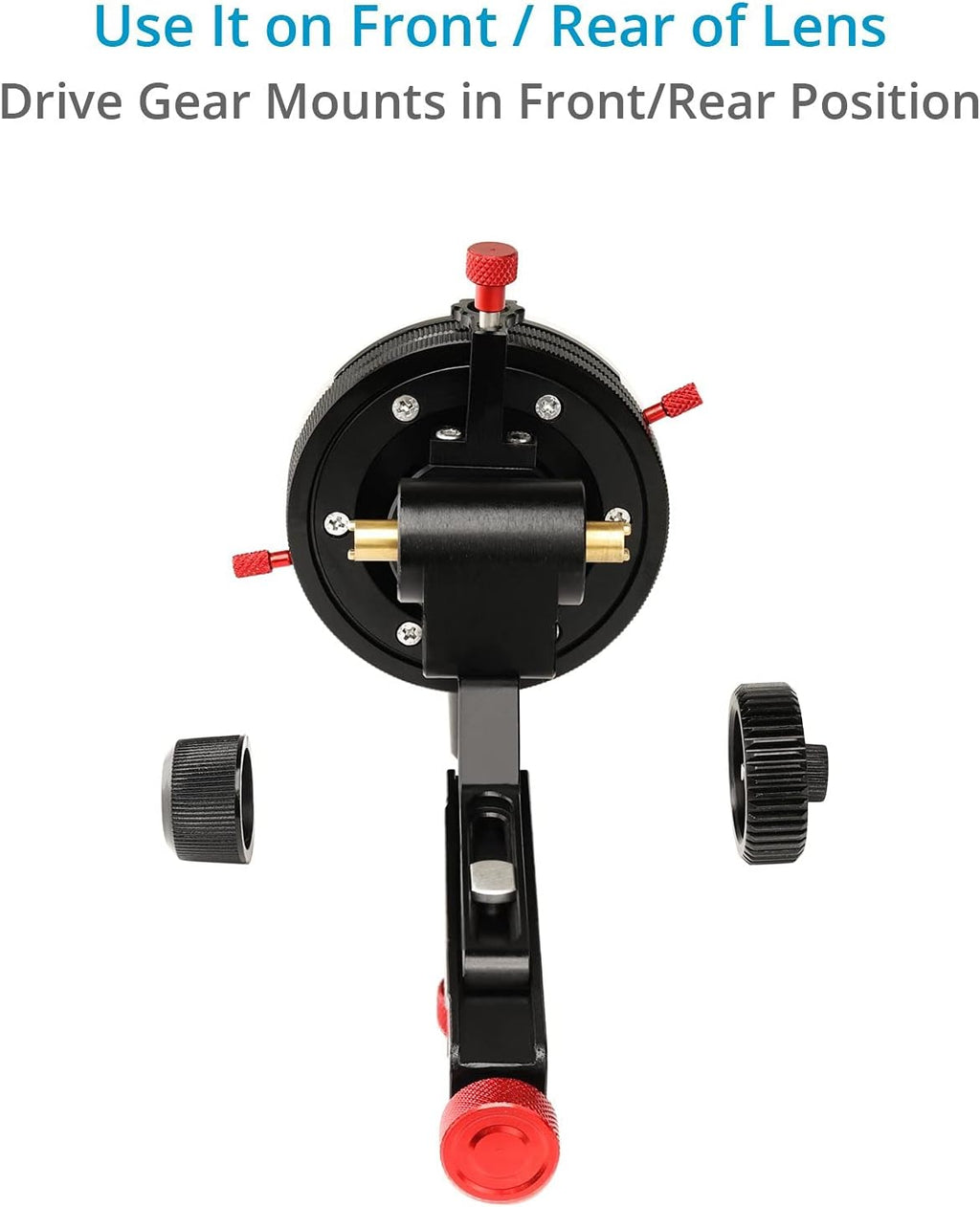 Follow Focus with A/B Hard Stops, Flexible Gear Belt & Speed Crank for 15mm Rod Support W49252