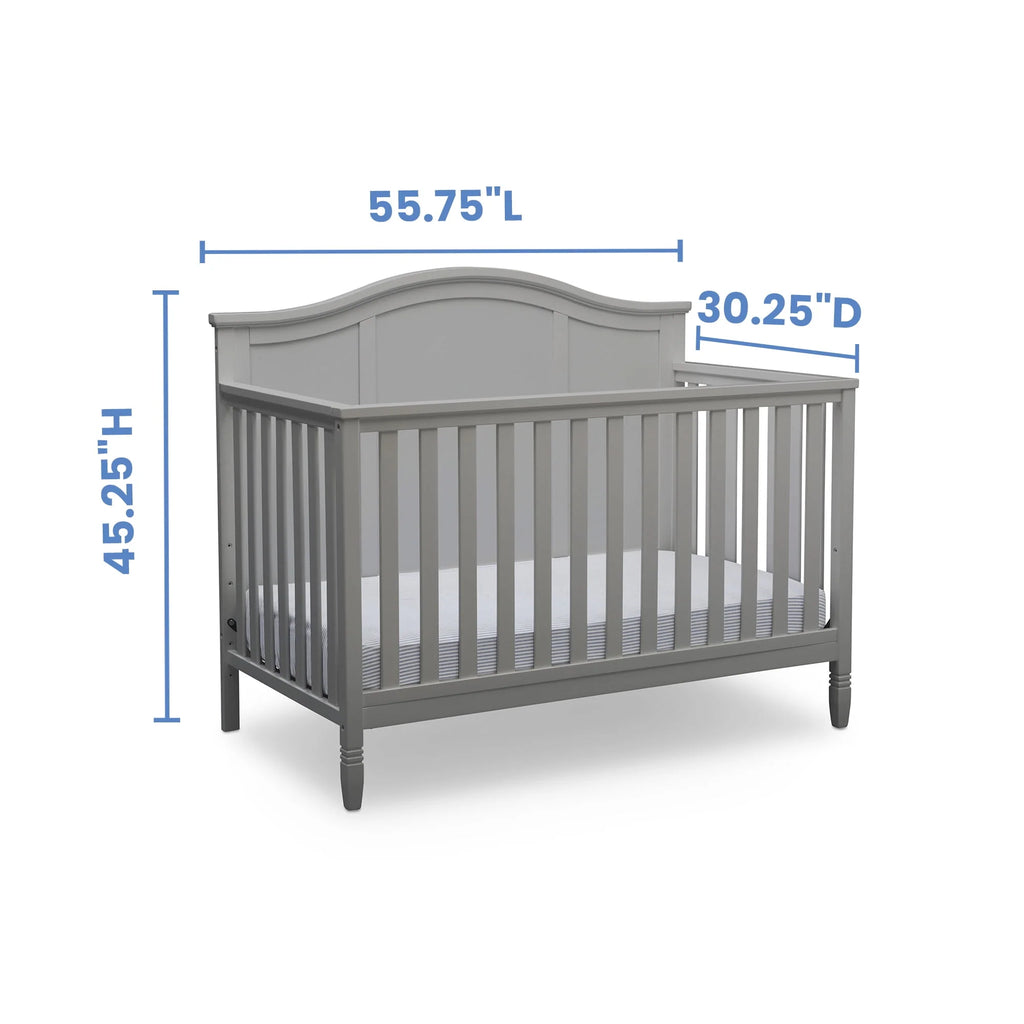 Black 5-in-1 Convertible Baby Crib Z83083