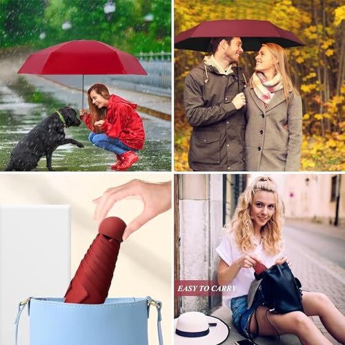 Compact Mini Umbrella with Case F348