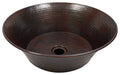 Copper Metal Circular Vessel Bathroom Sink L2818