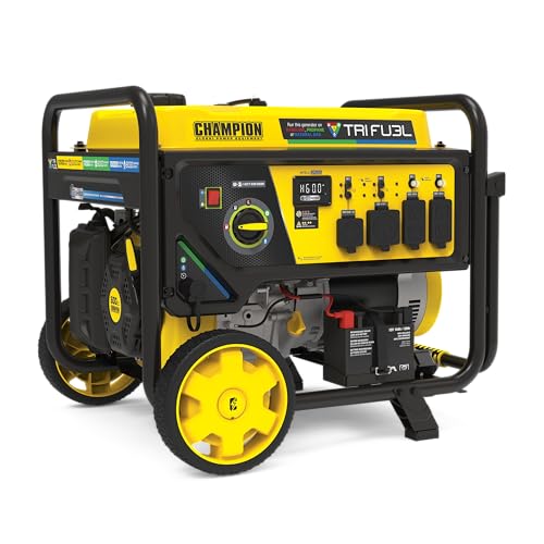 12,500-Watt Electric Start Tri Fuel Portable Generator A72454
