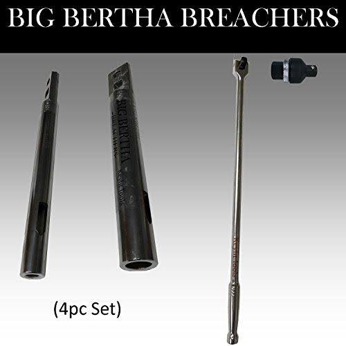 Breachers 1/2x22 I.D. & 1x22 I.D. & Breaker Bar with Ratcheting Adapter (4pc Set) Wrench Extender Y290995