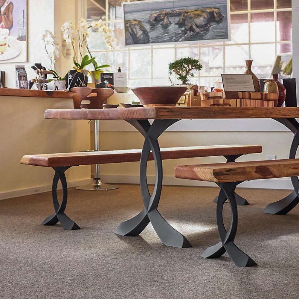 Set of 2 Steel Desk Legs, 28" H x 26" W O891088