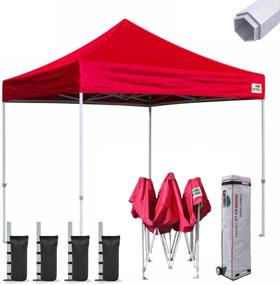 10'x10' Pop-up Canopy Tent with Heavy Duty Wheeled Carry Bag S308963