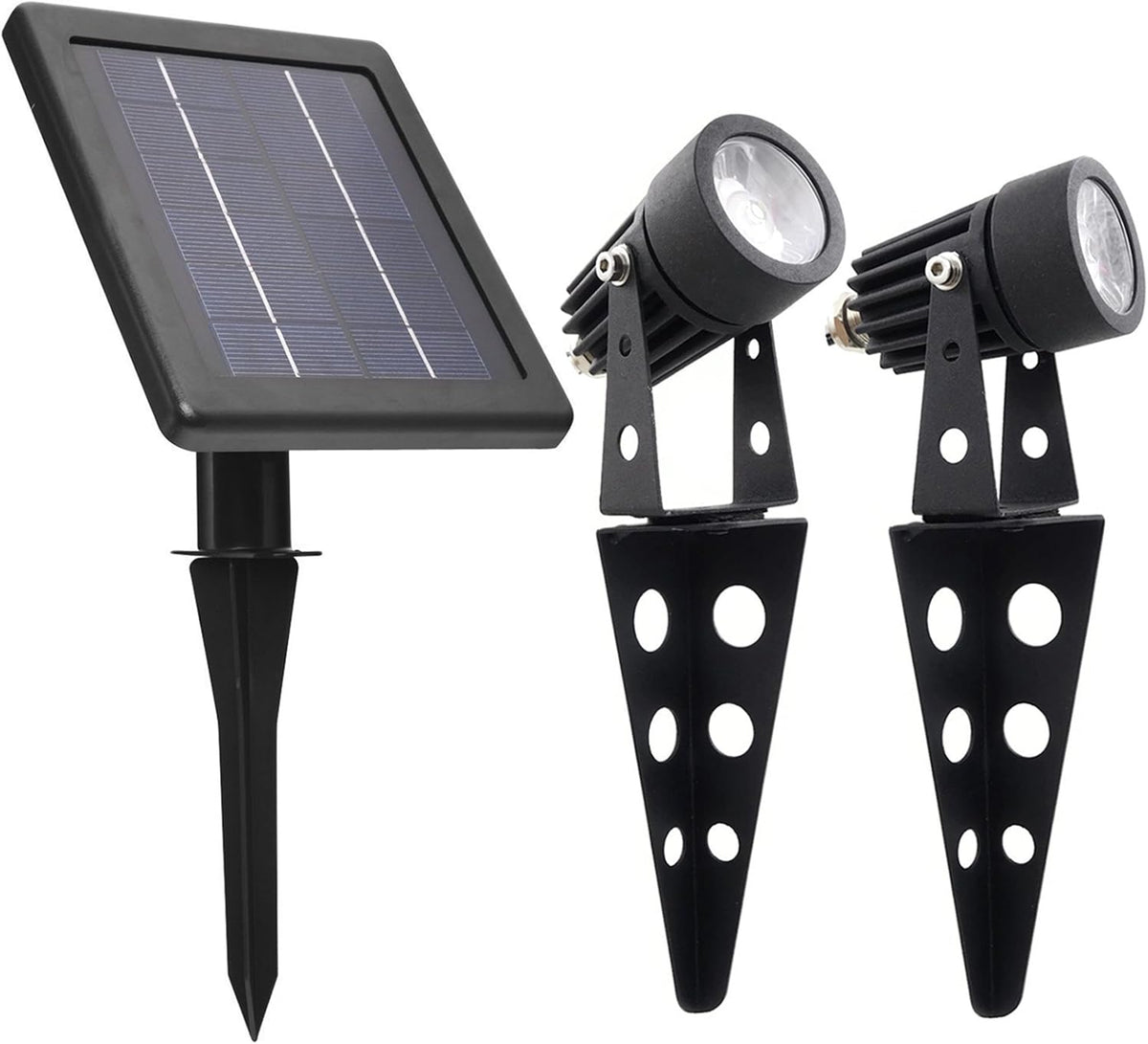 Cast Aluminium Solar-Powered LED Spotlight A8030
