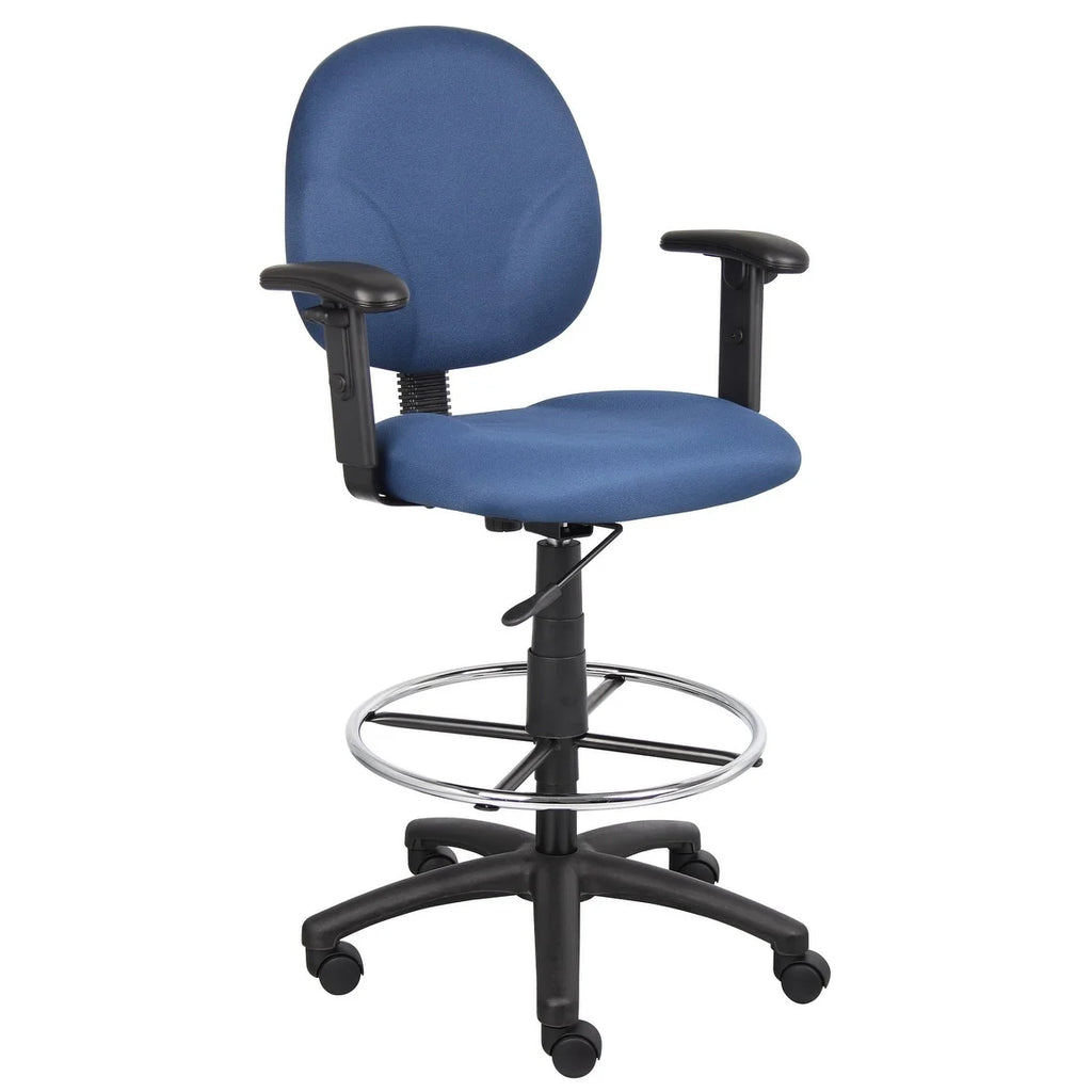 Black Adjustable Drafting Stool D858705