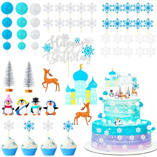 35 Piece Christmas Cake Topper Set V590810