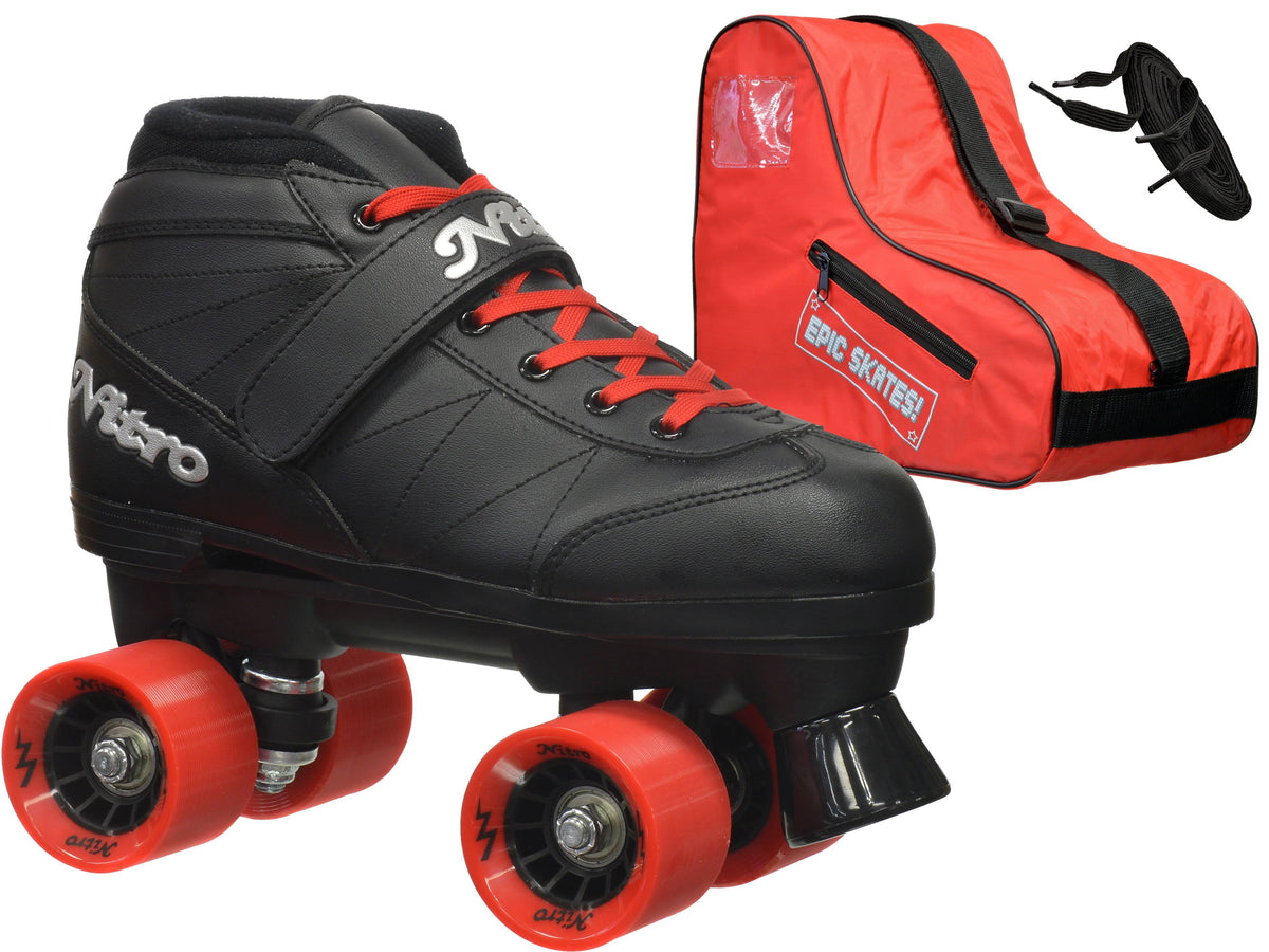 Red Speed Roller Skates Youth 4 F917
