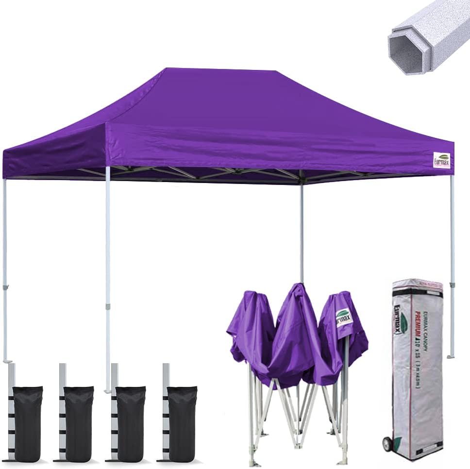 10'x10' Pop-up Canopy Tent with Heavy Duty Wheeled Carry Bag S308963