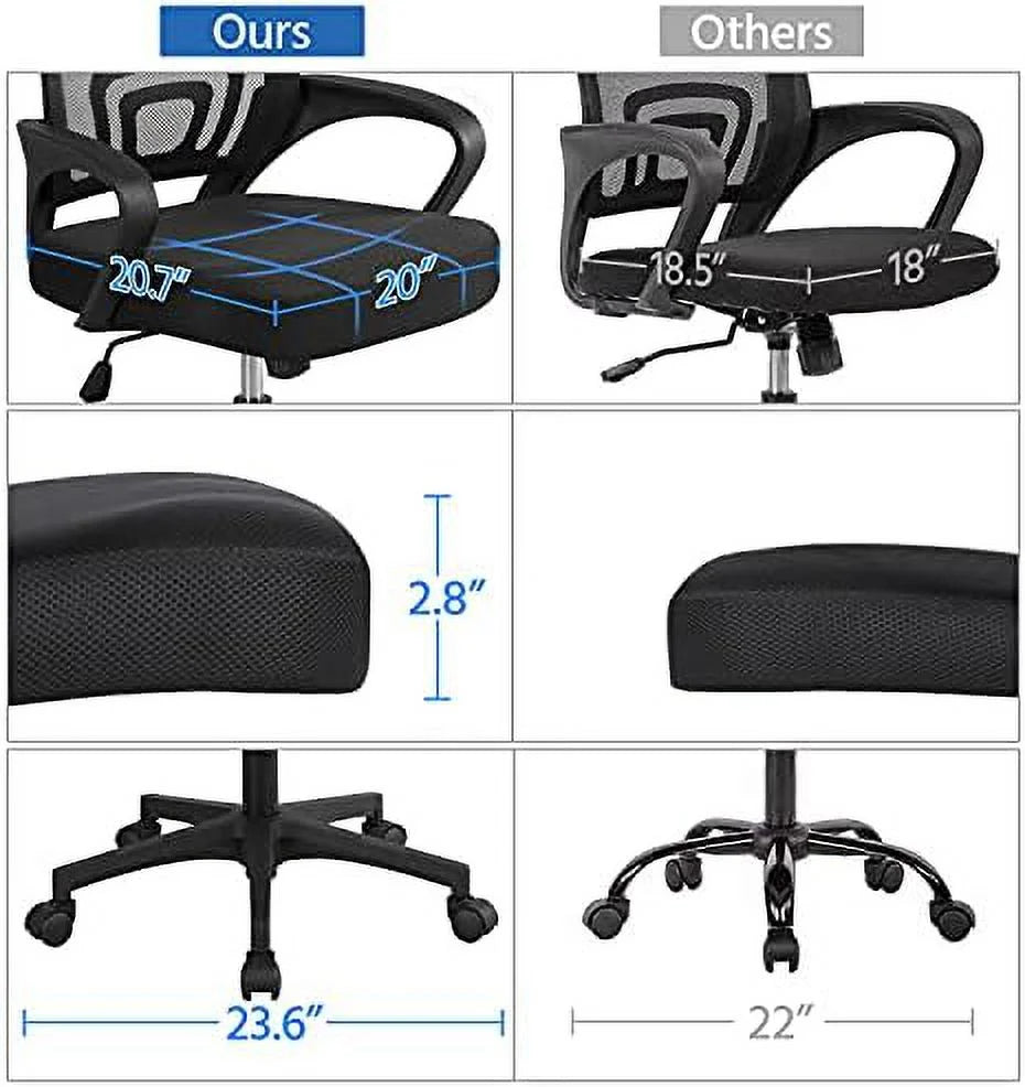 44 Inch Computer Desk & Chair Set with Drawer O173575