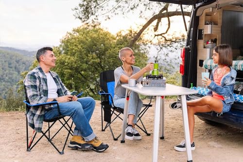 Oversized Padded Camping Chair 2 Pack Black U2793