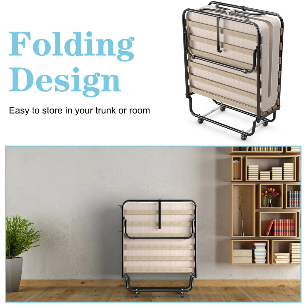 Folding Bed with Memory Foam Mattress N509394