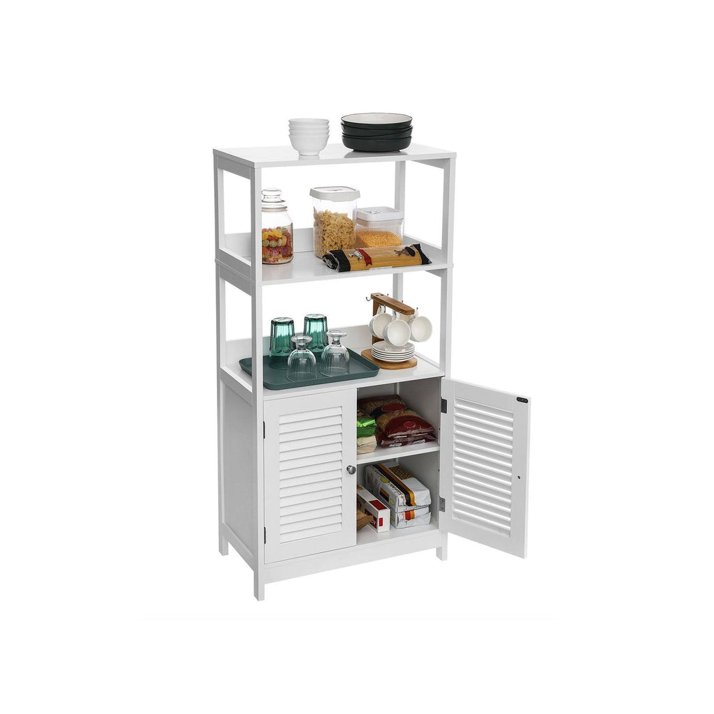 White Freestanding Tall Cabinet V12718