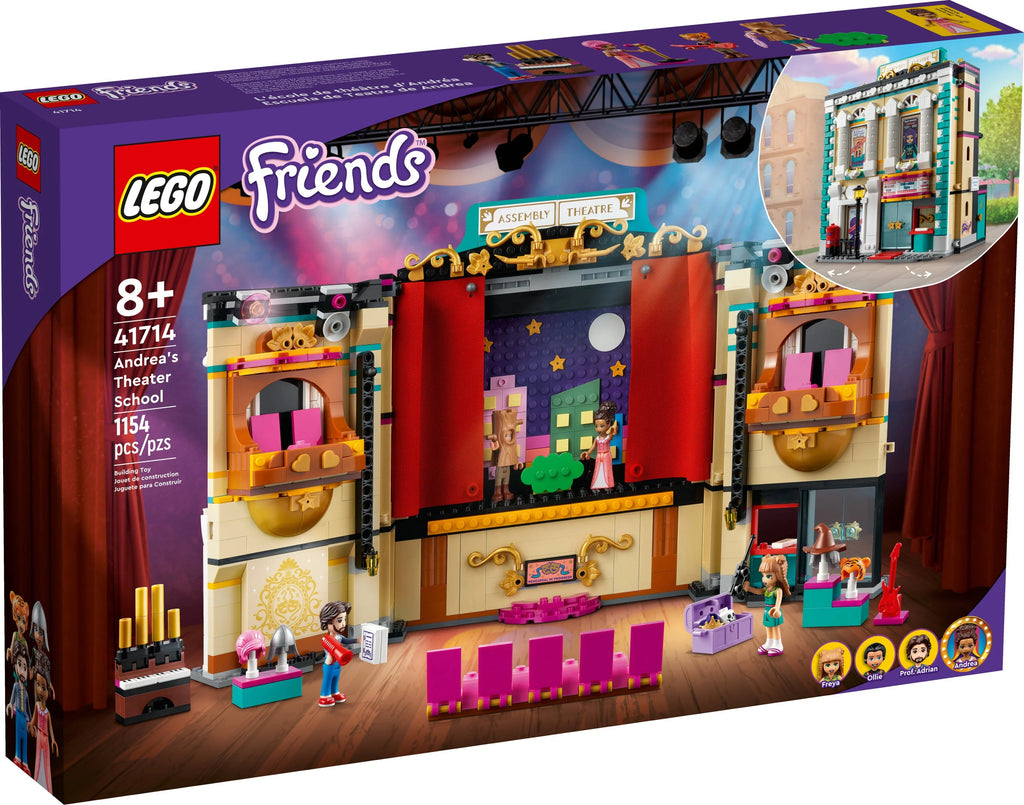 Theater School Playset with 4 Mini-Dolls H807