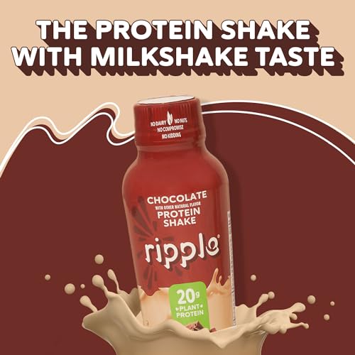 Chocolate 20g Plant Based Pea Protein Shake 12 Oz, 12 Pack Y329