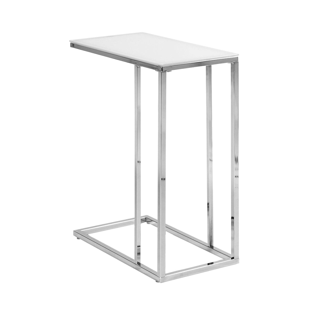 Cappuccino Brown MDF Metal Accent Table T731916