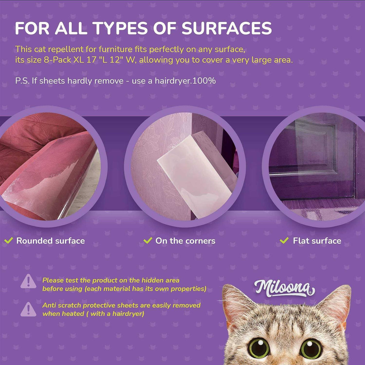 Anti Cat Scratch Furniture Protector 4 Sheets J218