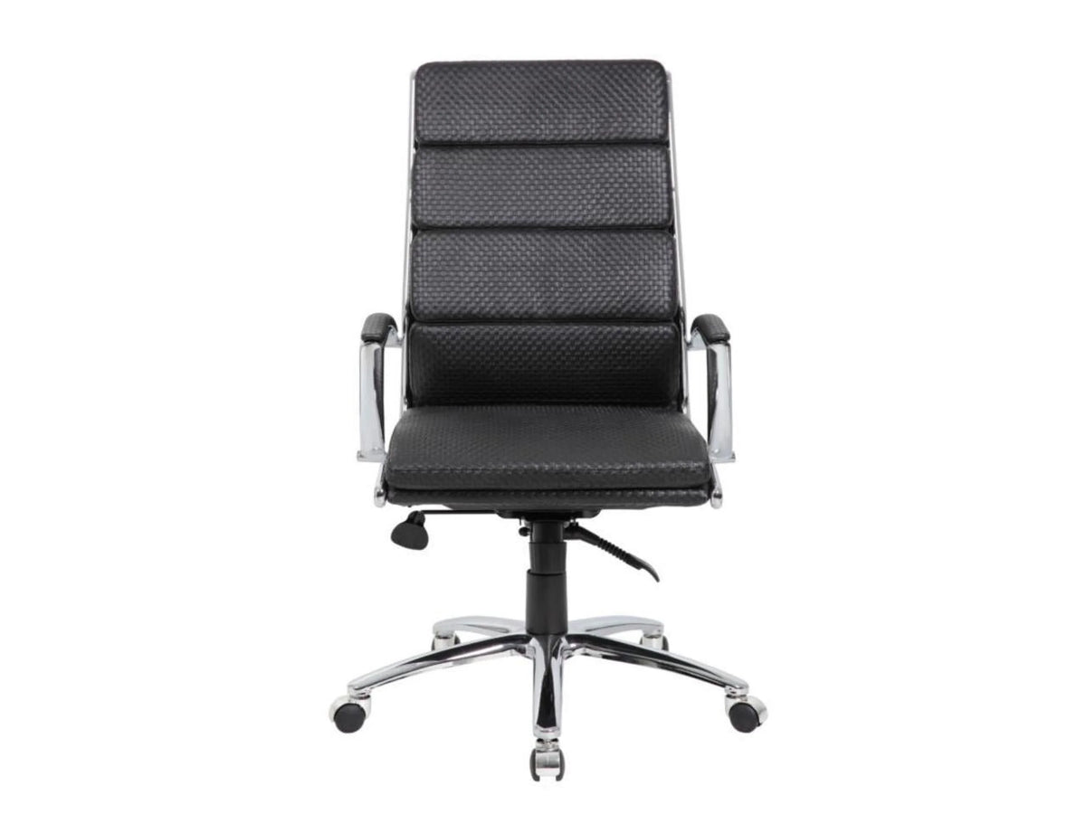 Vinyl Chair with Metal Chrome Finish H262