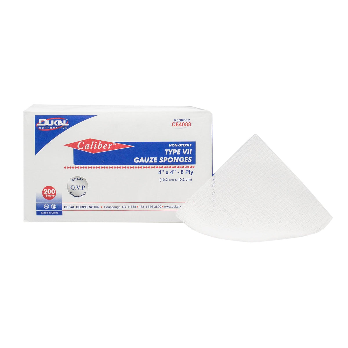 8 Ply Non-Sterile Gauze 4x22, 200 per Bag Z32884