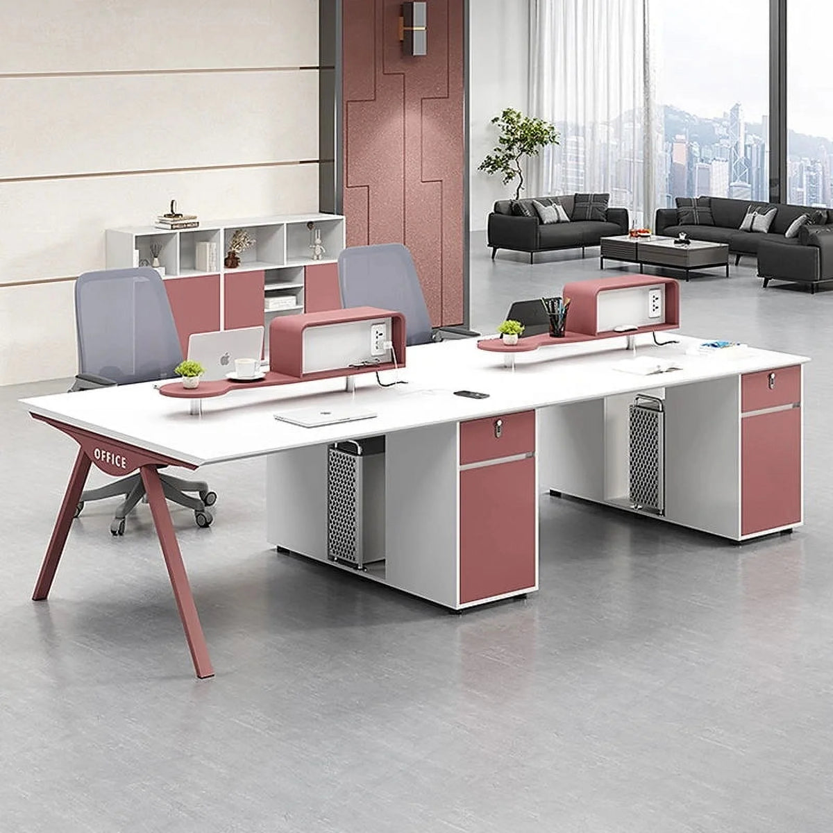 Wooden Executive Desk with Drawers C881049