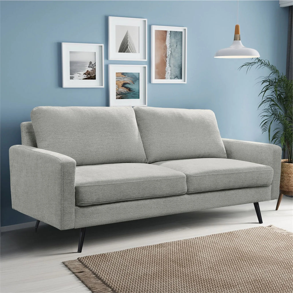 Gray Upholstered Fabric Sofa Q272267