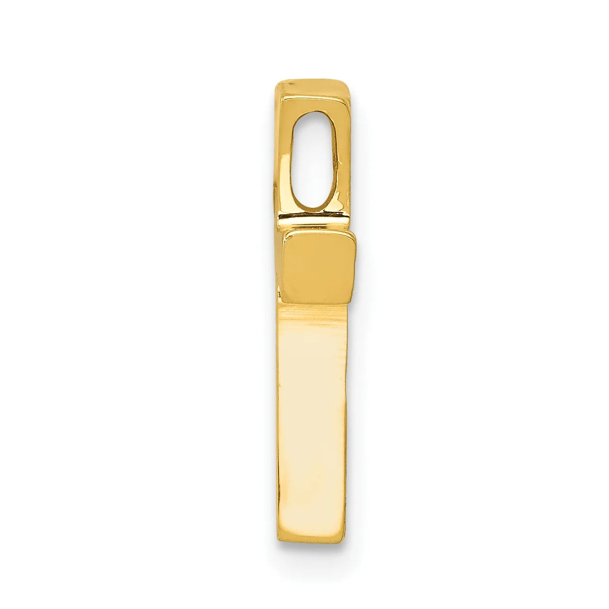 14 Karat Yellow Gold Polished Cross Pendant with 18-inch Chain P895