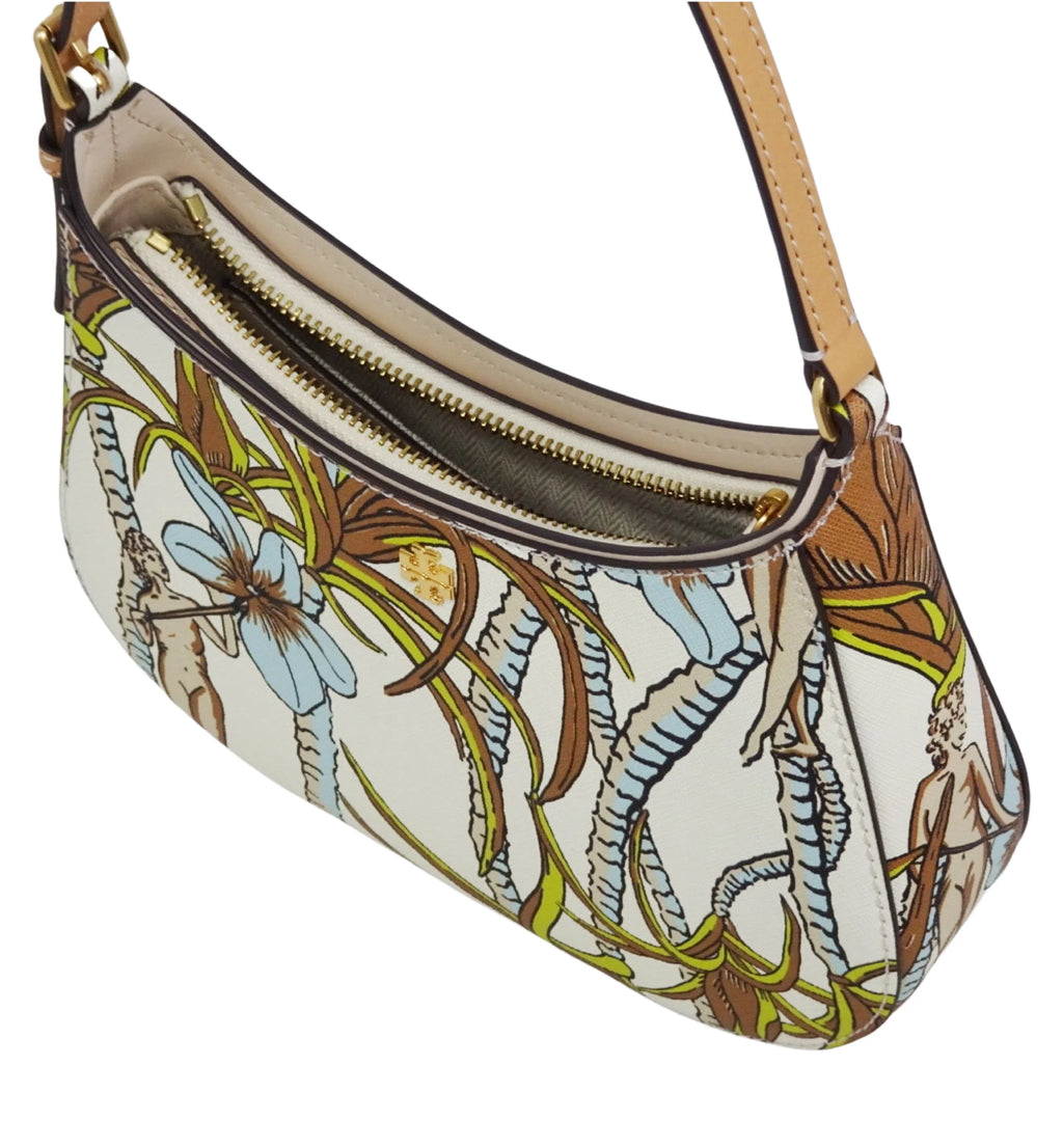 Printed Small Zip Shoulder Bag Z197