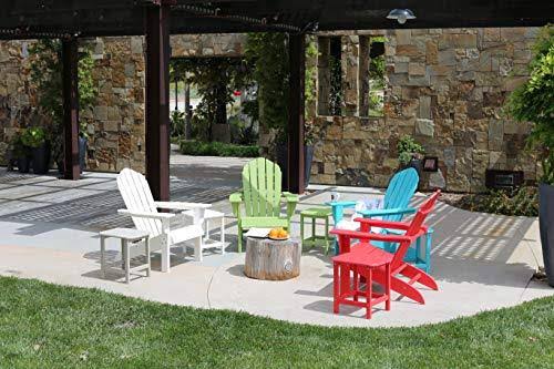 Resin Teak Red Plastic HDPE Poly Lumber Adirondack Chair R719606