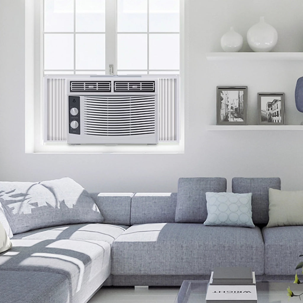 5000 Btu 115v Window Air Conditioner with Multi-Speed Fan, White A691