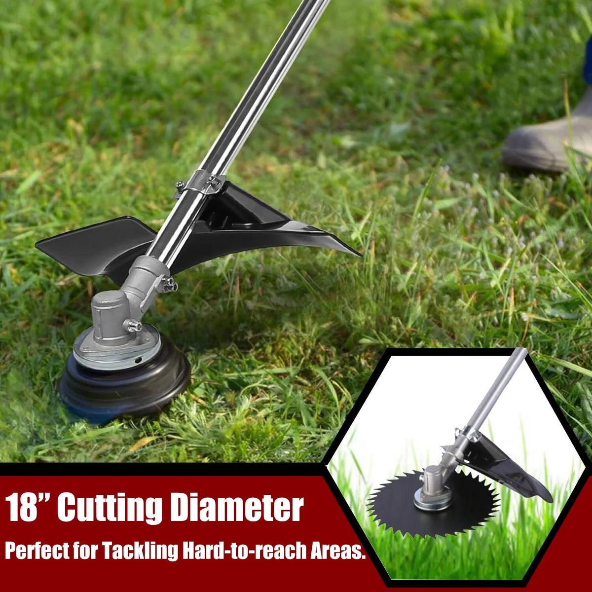 58CC Gas Weed Eaters 2-Cycle Straight Shaft Weed Trimmer Z40724