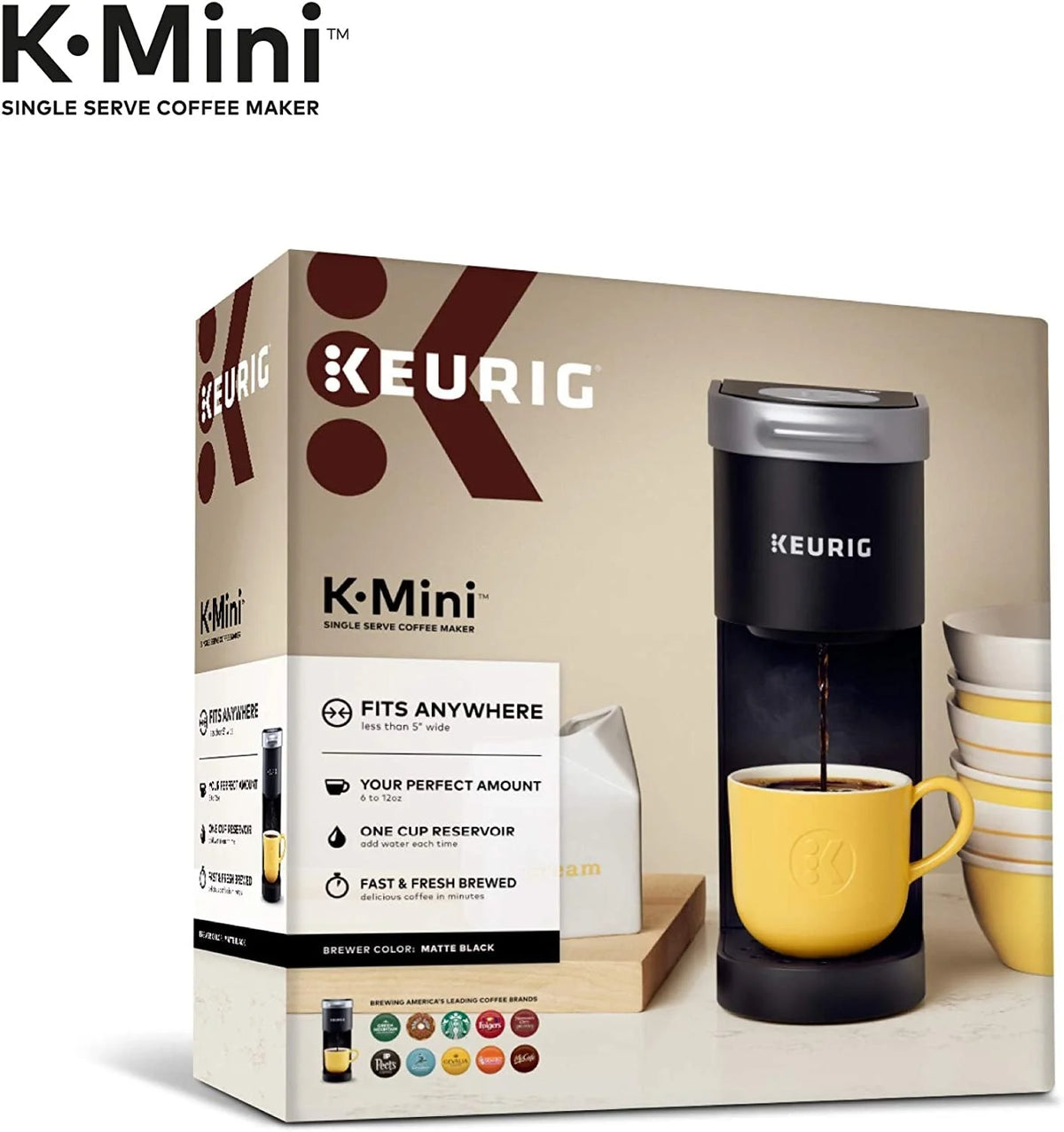 Single Serve K-Cup Pod Coffee Brewer, 6 to 12 oz. Brew Sizes K5897