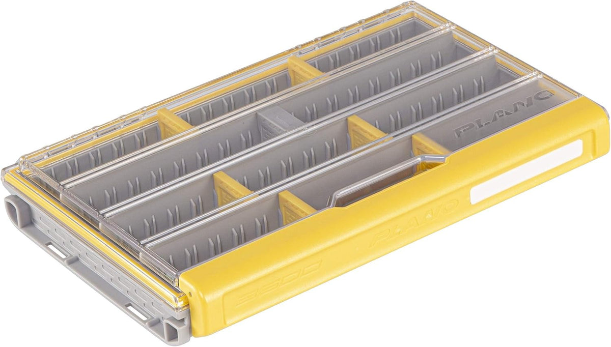 Gray and Yellow Clear Lid Tackle Utility Box C189