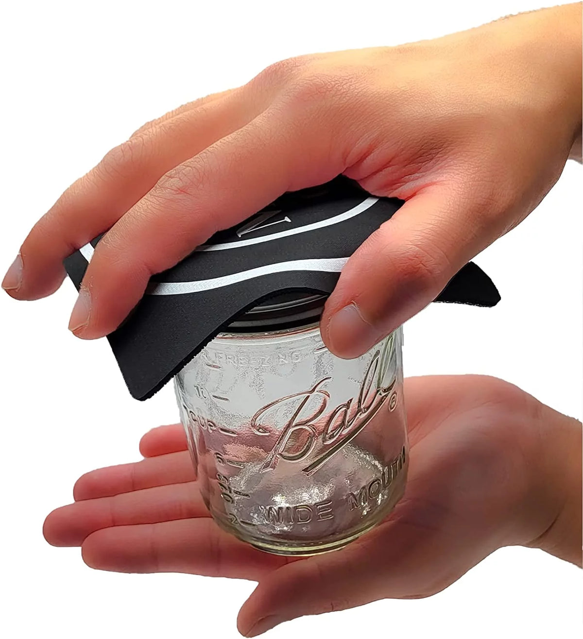 16 oz 6 Pack Wide Mouth Mason Jars with Airtight Lids and Bands C71549