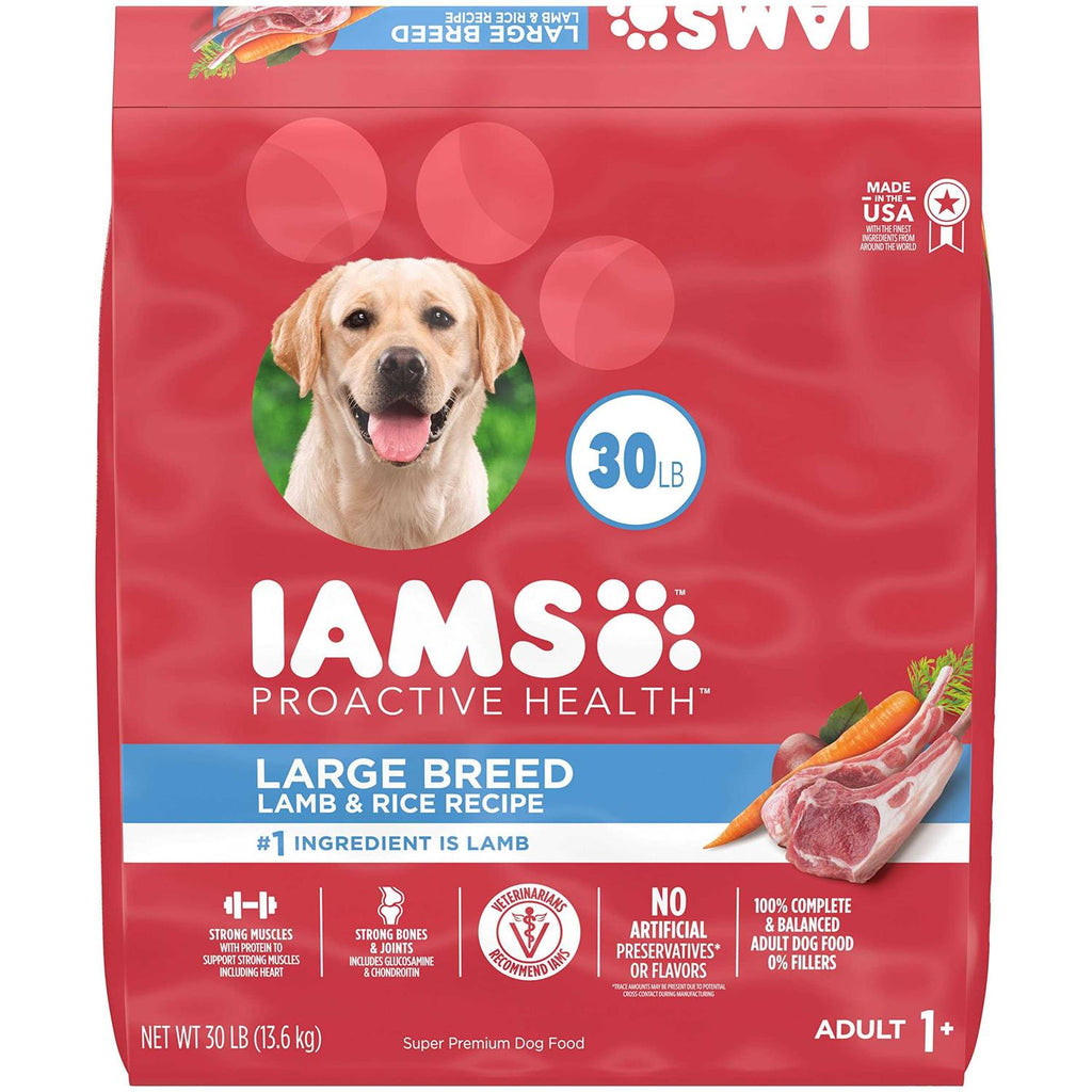 Large Breed Adult Dry Dog Food Lamb & Rice T386519