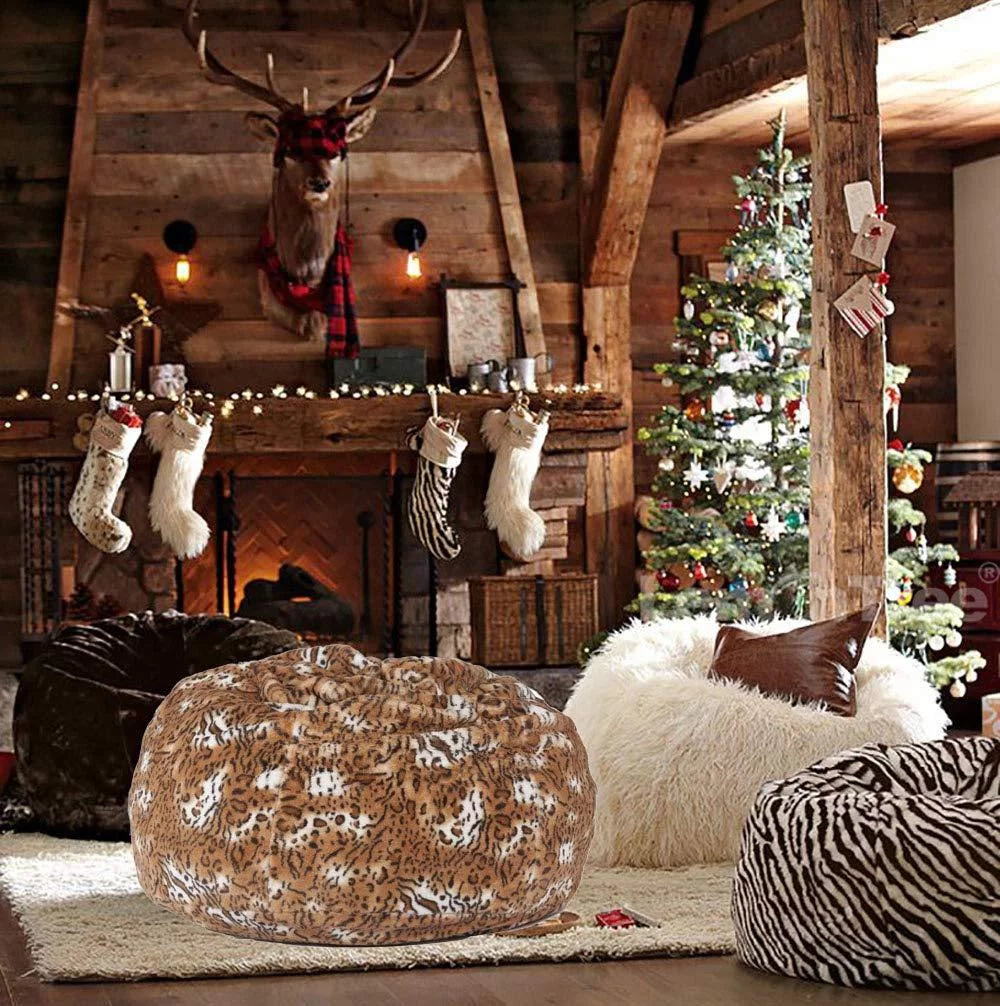 3ft Plush Furry Bean Bag Chair Sofa X98117