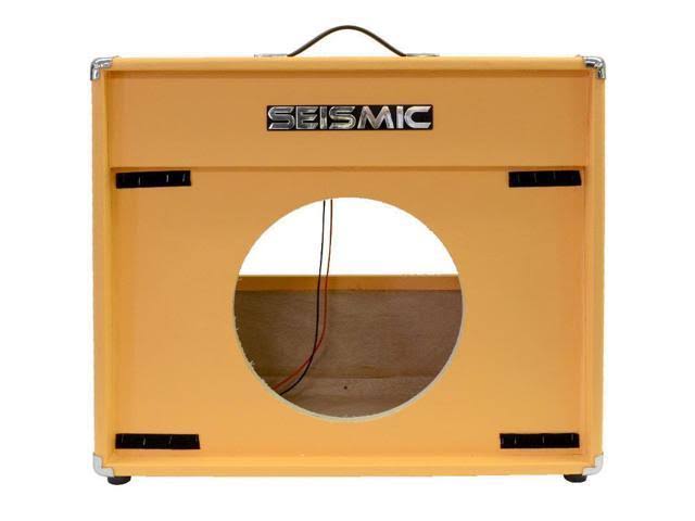 Vintage Orange 1x12x22 Empty Guitar Speaker Cabinet O2750