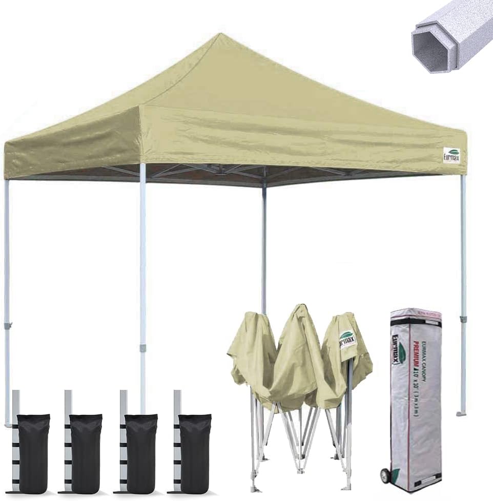 10'x10' Pop-up Canopy Tent with Heavy Duty Wheeled Carry Bag S308963