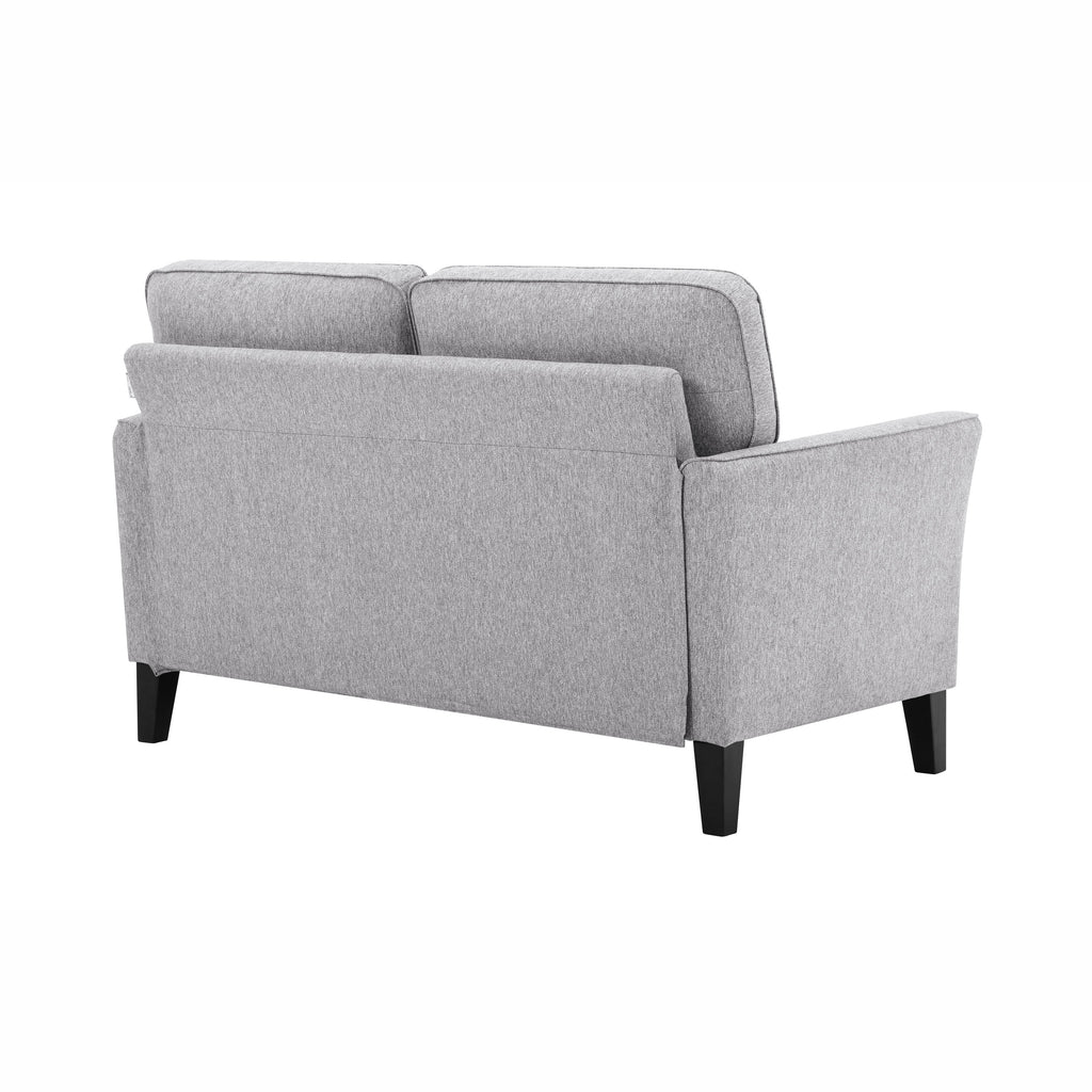 Charcoal Fabric 2-Seater Loveseat N979