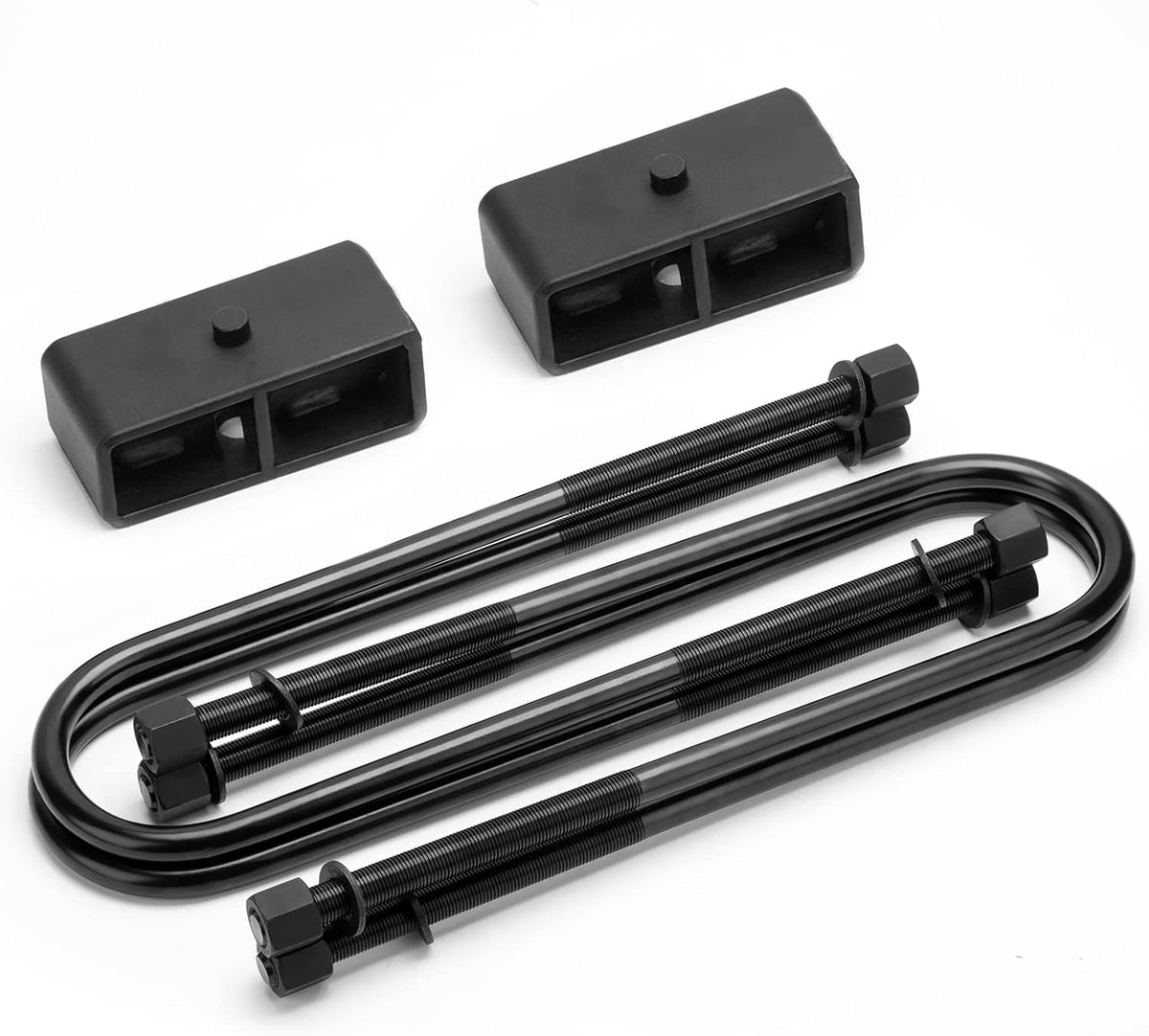 2 Inch Rear Lift Kit with Blocks and U-bolts Set A20625