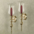 Satin Nickel Swirl Sconce Pair E507