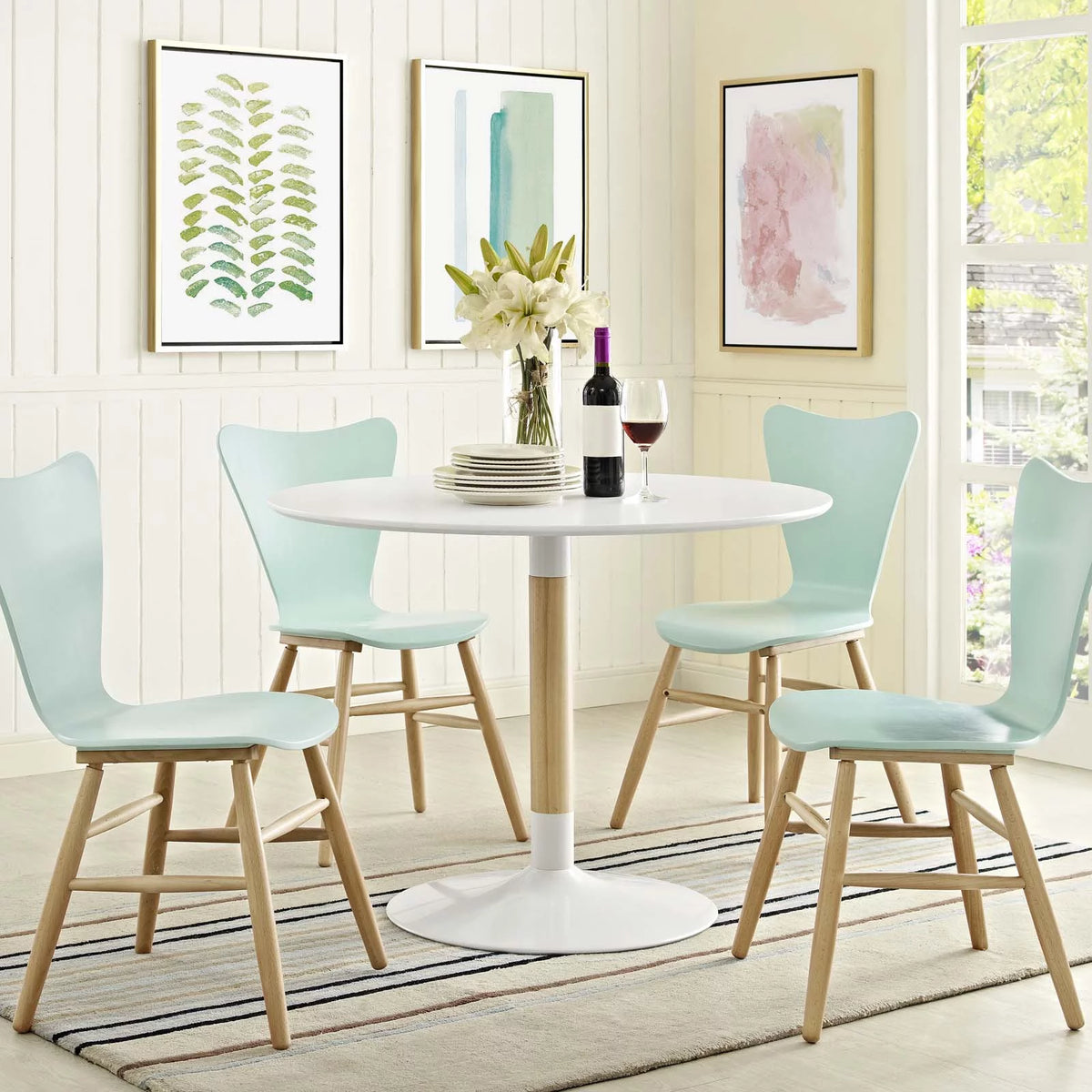 White Wood Dining Table M922
