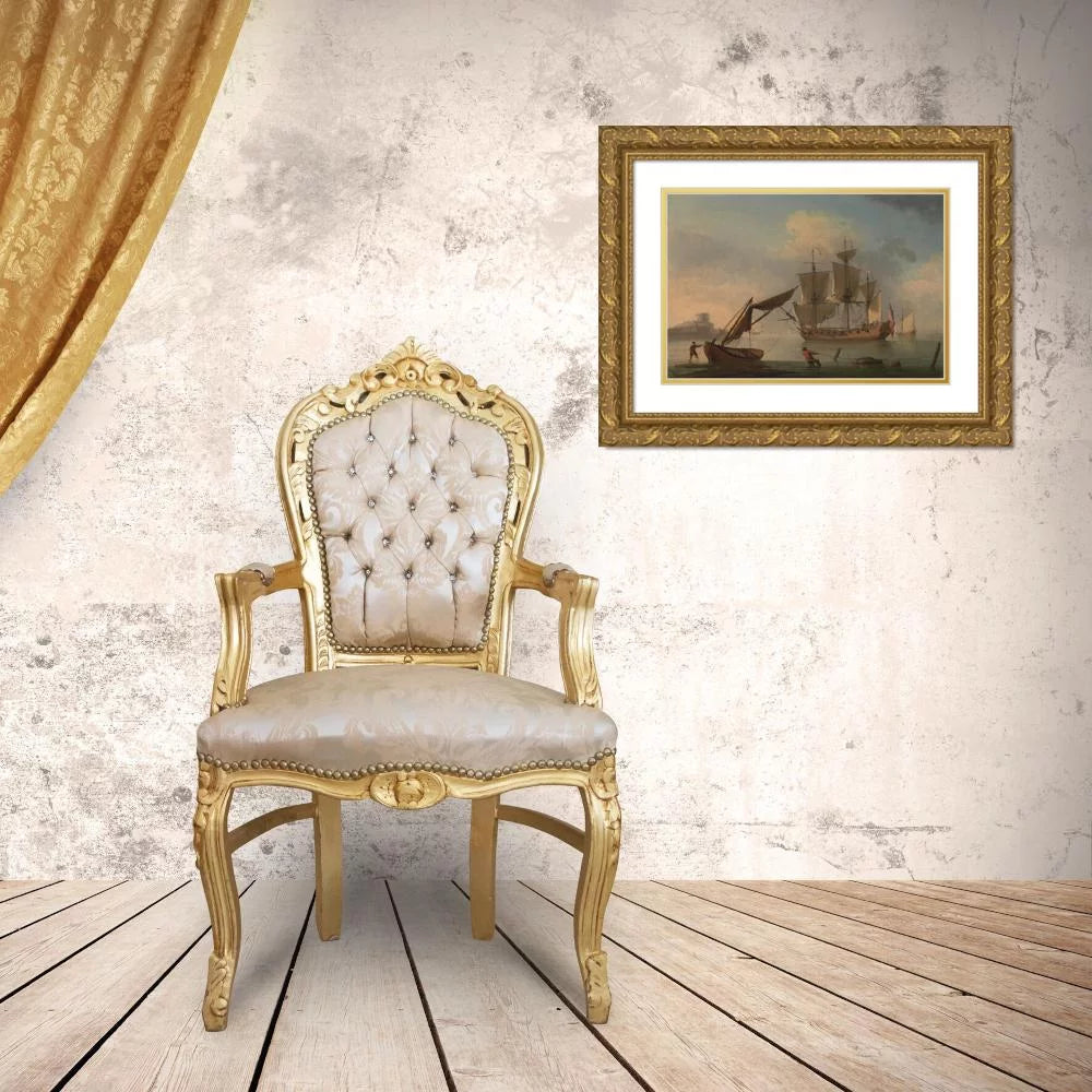 Gold Ornate Framed Double Matted Art Print R202