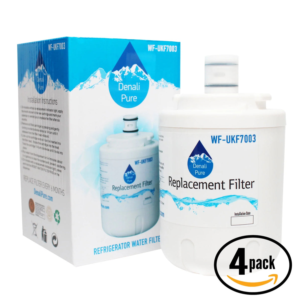 4-Pack Replacement Refrigerator Water Filter Cartridge T1092