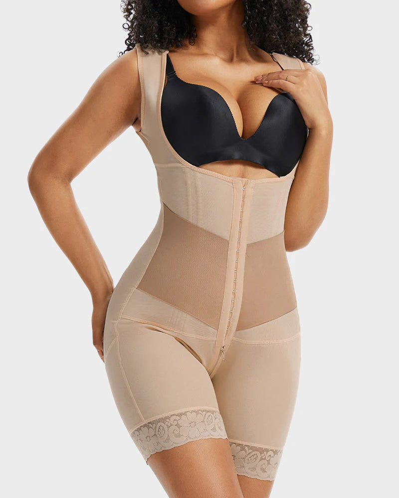Double-Layer Open Bust Full Body Shaper A839
